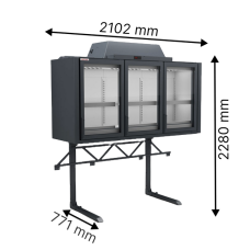 Морозильна шафа AHT KINLEY XL 210