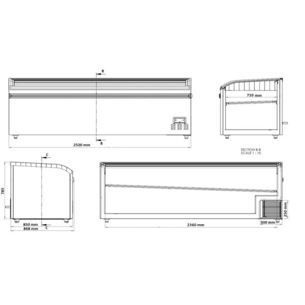 Морозильна бонета CRYSTAL Aegean 25 New Black Line