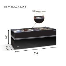 Морозильная бонета CRYSTAL Crystallite 15 Led New Black Line