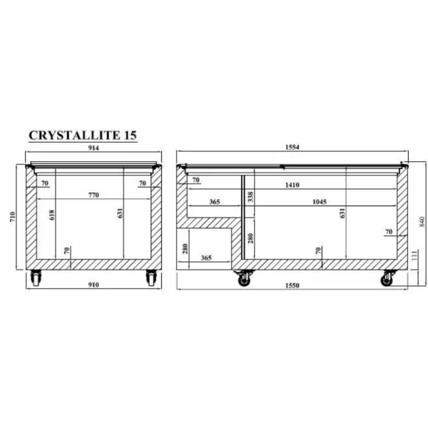 Морозильна бонета CRYSTAL Crystallite 15 Led New Black Line