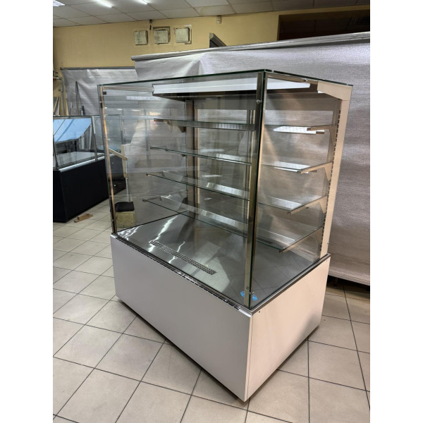 Кондитерська вітрина (нержавійка) KUM ECLAIR INOX 1.2, 4 Полиці
