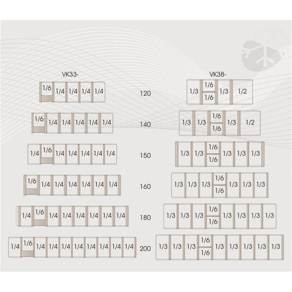 Вітрини для топінгів TEFCOLD GN 1/3 VK38-150