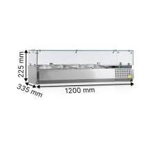 Вітрини для топінгів TEFCOLD GN 1/4 VK33-120