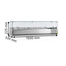 Вітрини для топінгів TEFCOLD GN 1/4 VK33-150