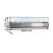 Вітрини для топінгів TEFCOLD GN 1/4 VK33-160
