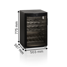 Шафи для вина TEFCOLD SC85 BLACK w/Fan