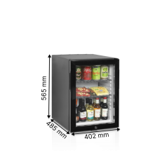 Барні шафи, мінібари TEFCOLD TM45GC BLACK