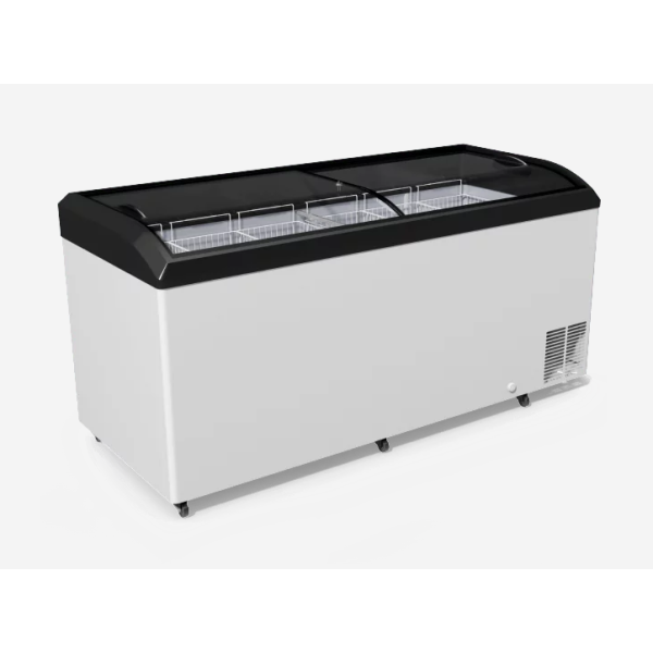 Морозильна скриня бонета з гнутим розсувним склом JUKA M800S