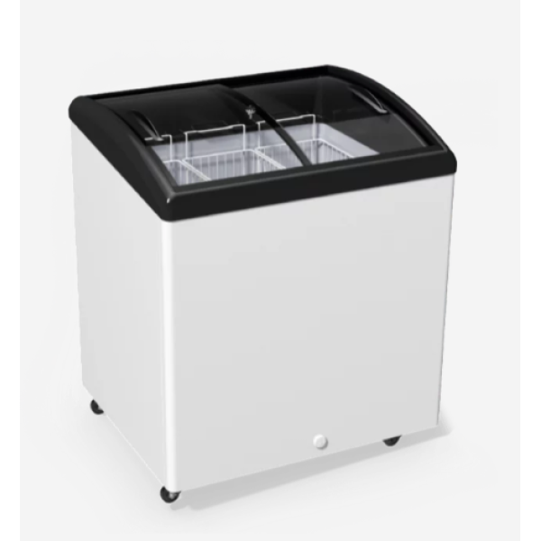 Морозильная камера ларь с гнутыми раздвижными стёклами JUKA N200S (-5С...+5С)